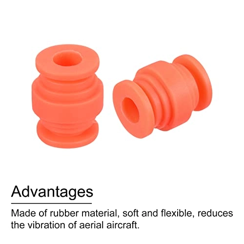 Damping Rubber Balls - M7x20mm Red Pack of 12