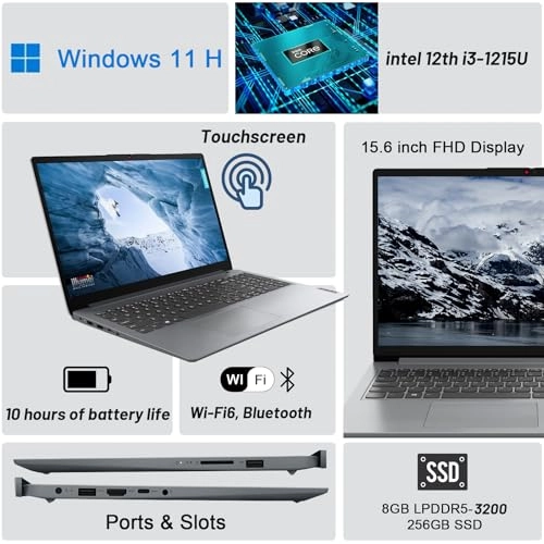 IdeaPad 1 82QD0049AX - 15.6'' i3-1215U 8GB 256GB SSD