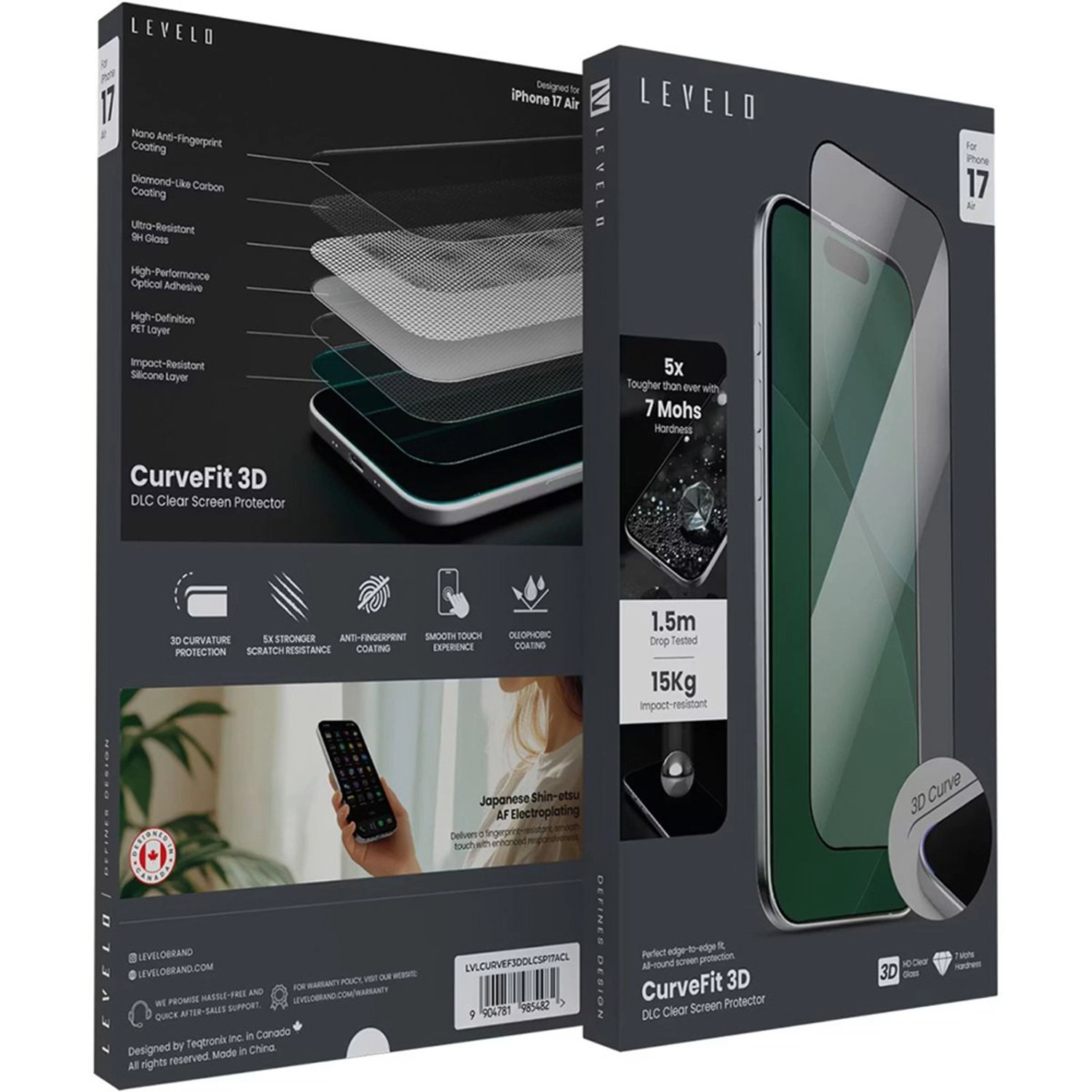 UltraVision 3D AR 9H Glass Screen Protector For iPhone 17 Air