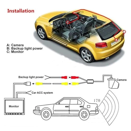 Rear View Camera - Night Vision Wire 648 * 480 pixels