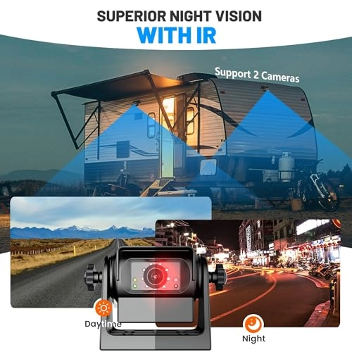 Wireless WiFi Magnetic Hitch Backup Camera - Night Vision 1080P