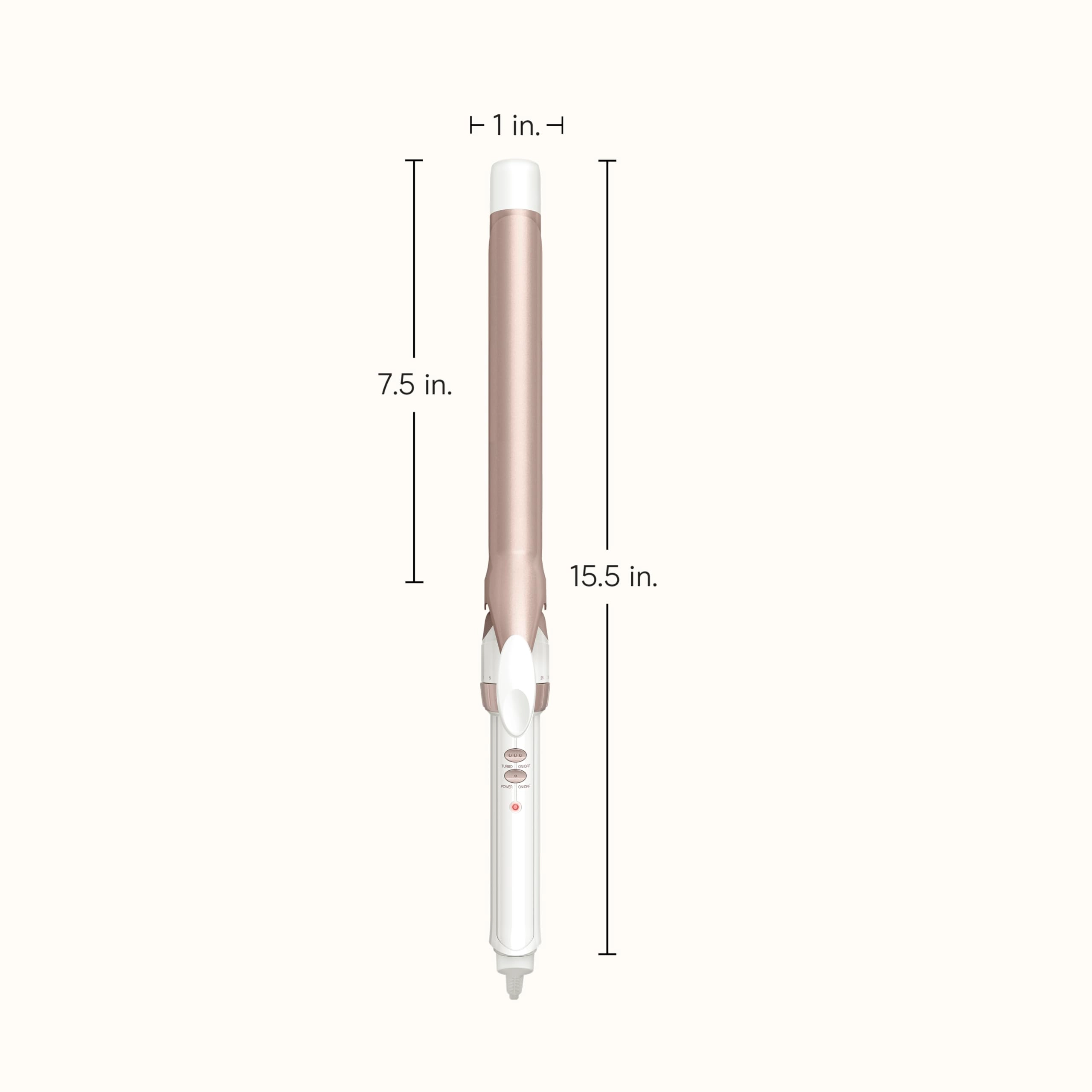 Double Ceramic Curling Iron - 1-Inch