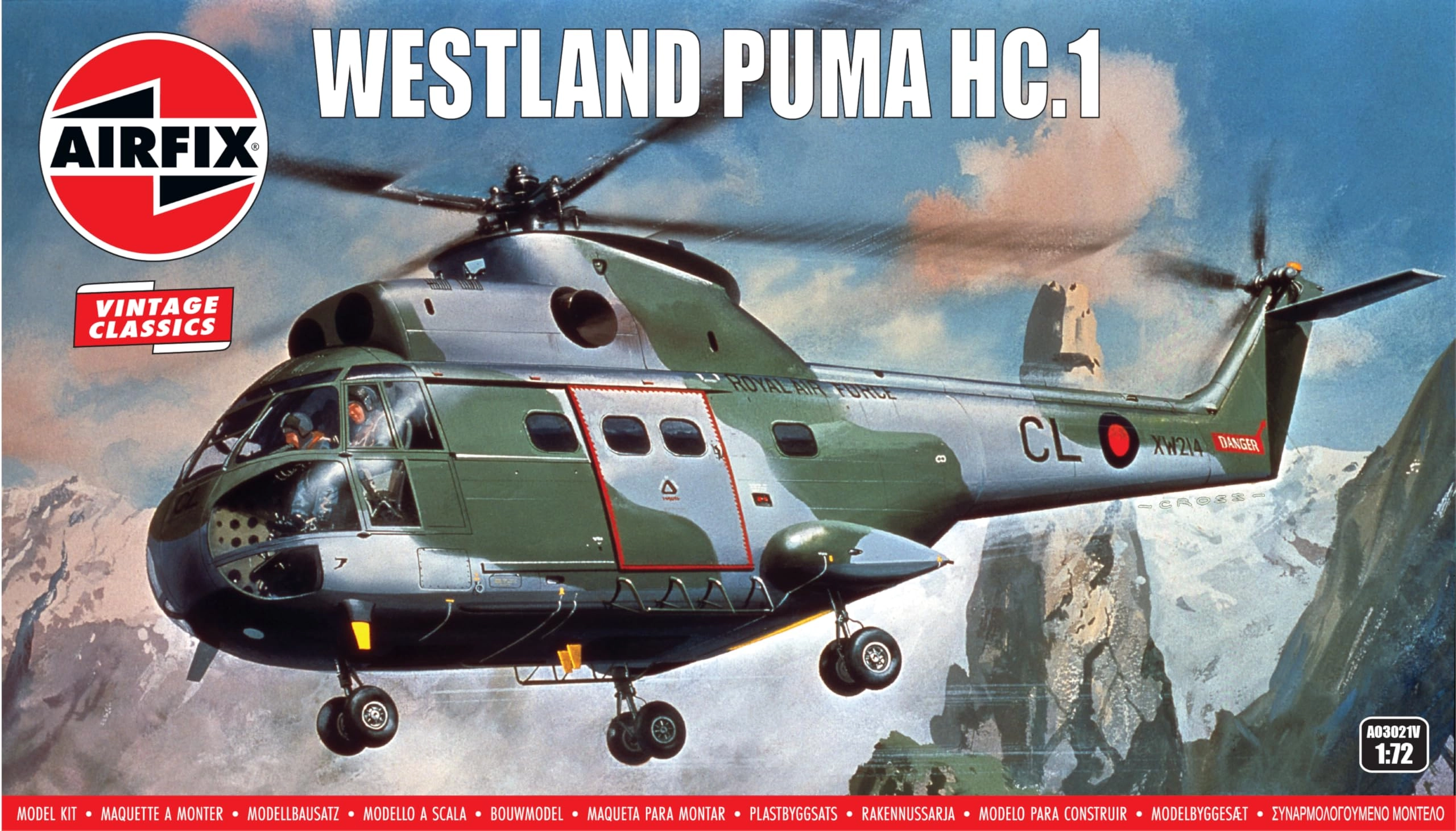 Airfix Westland Puma HC.1 Model Kit (A03021V) - 1:72