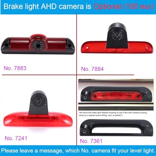 HD IP68 Rear View Camera - Night vision 1280x 720 pixels + 7'' Monitor