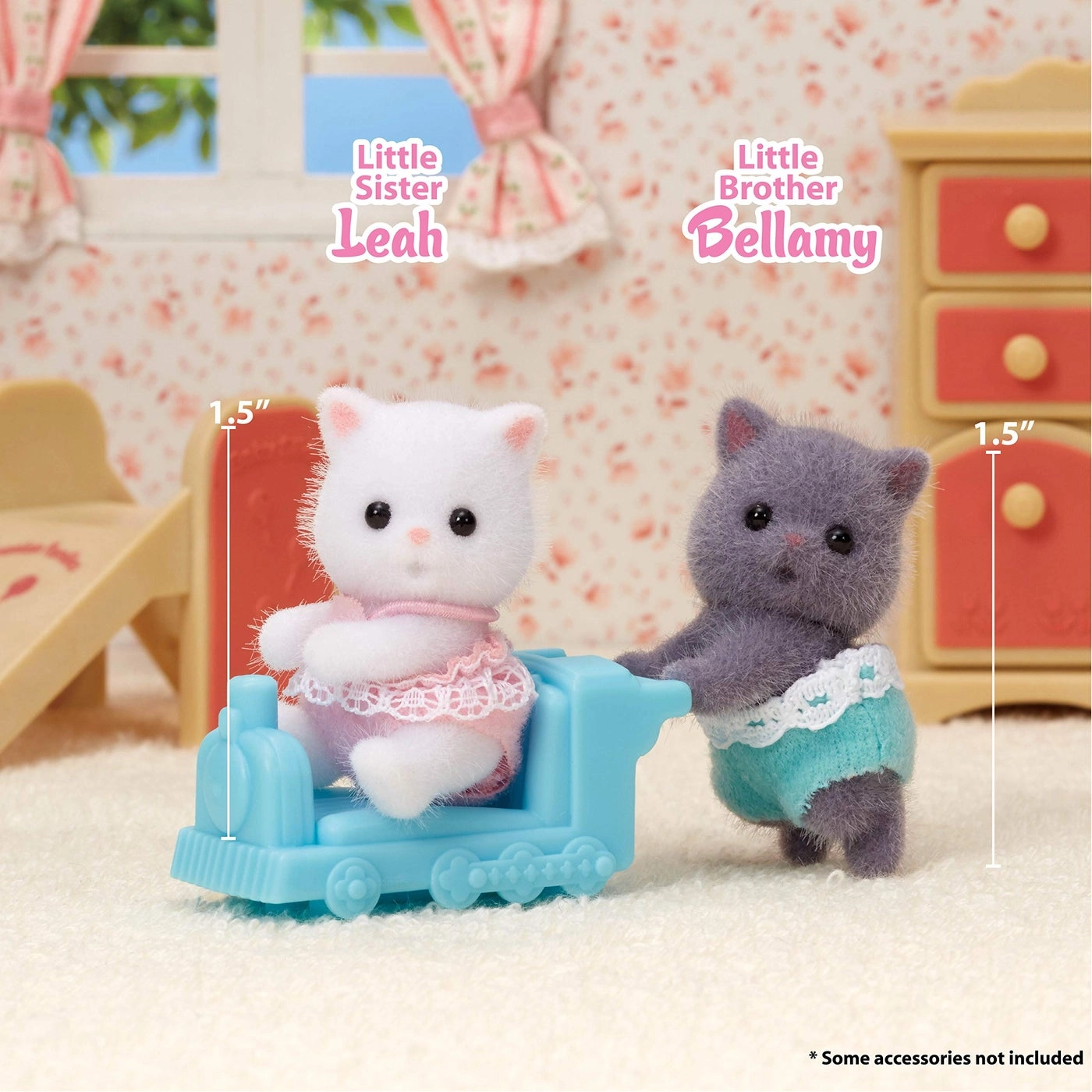 Persian Cat Twins - Bellamy + Leah (CC1866) 2 pcs