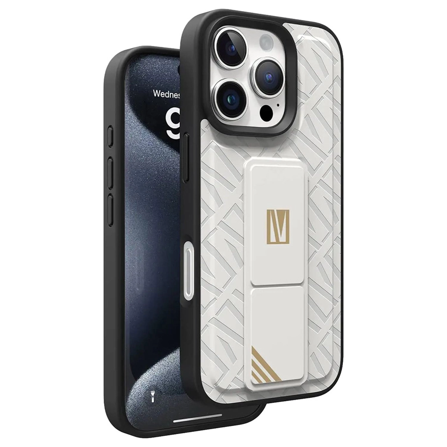 LEVELO Morphix Cuero Gripstand Case for iPhone 16 Pro Max