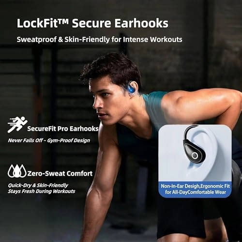 Clip-On Open Ear Wireless Earbud
