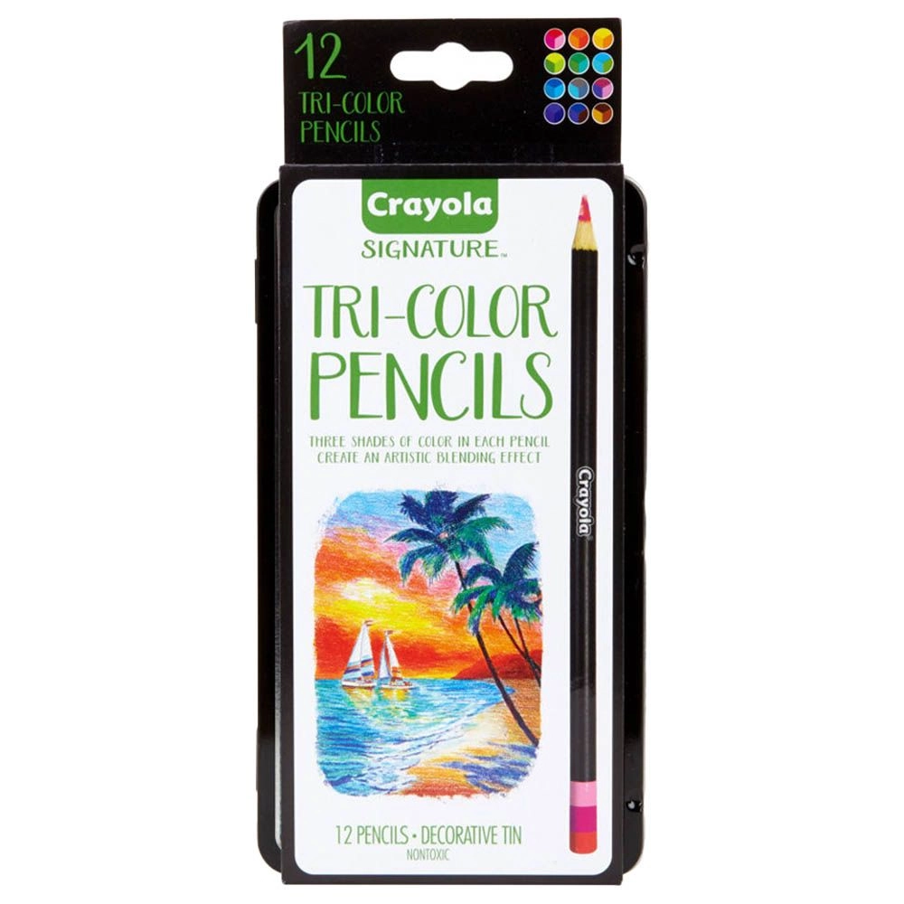 Tri Shade Colored Pencils - 12