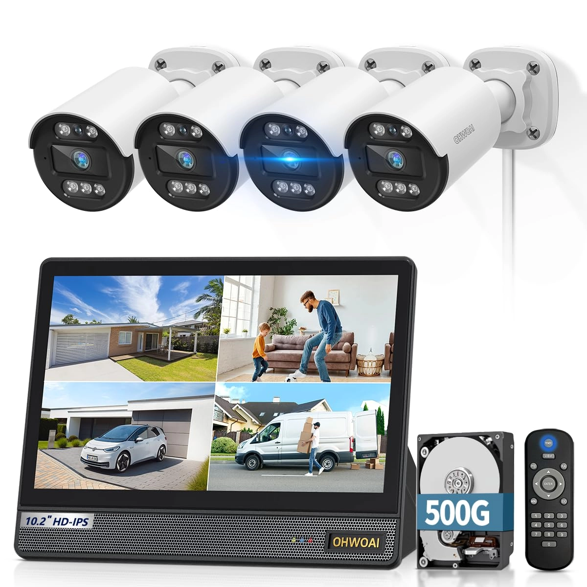 OHWOAI AHD-5004 - 4 Cameras 8 channels 5MP