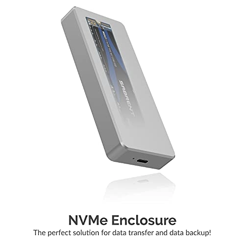 M.2 NVMe SSD Enclosure - USB 3.1 Gen2 NVMe M-Key M.2 2230/2242/2260/2280
