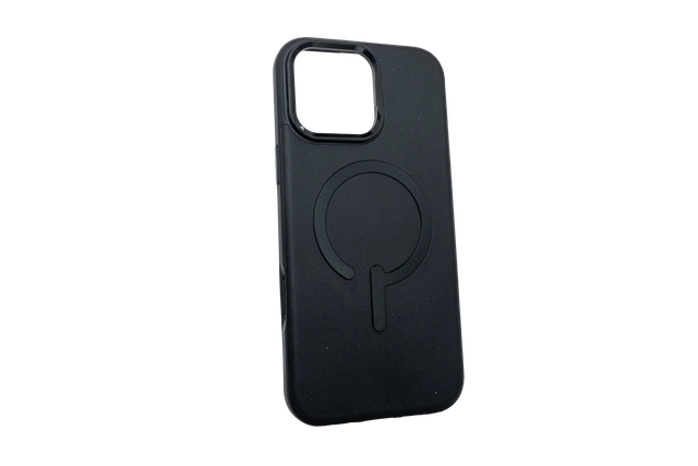 iPhone 13 Pro Max Case - Leather Black MagSafe