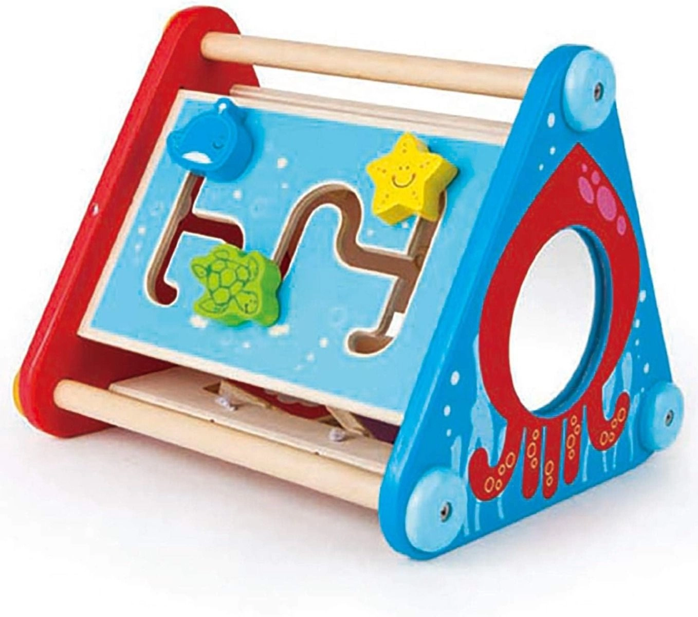 Take Along 5 Sided Wooden Sensory Activity Box - 10 Months
