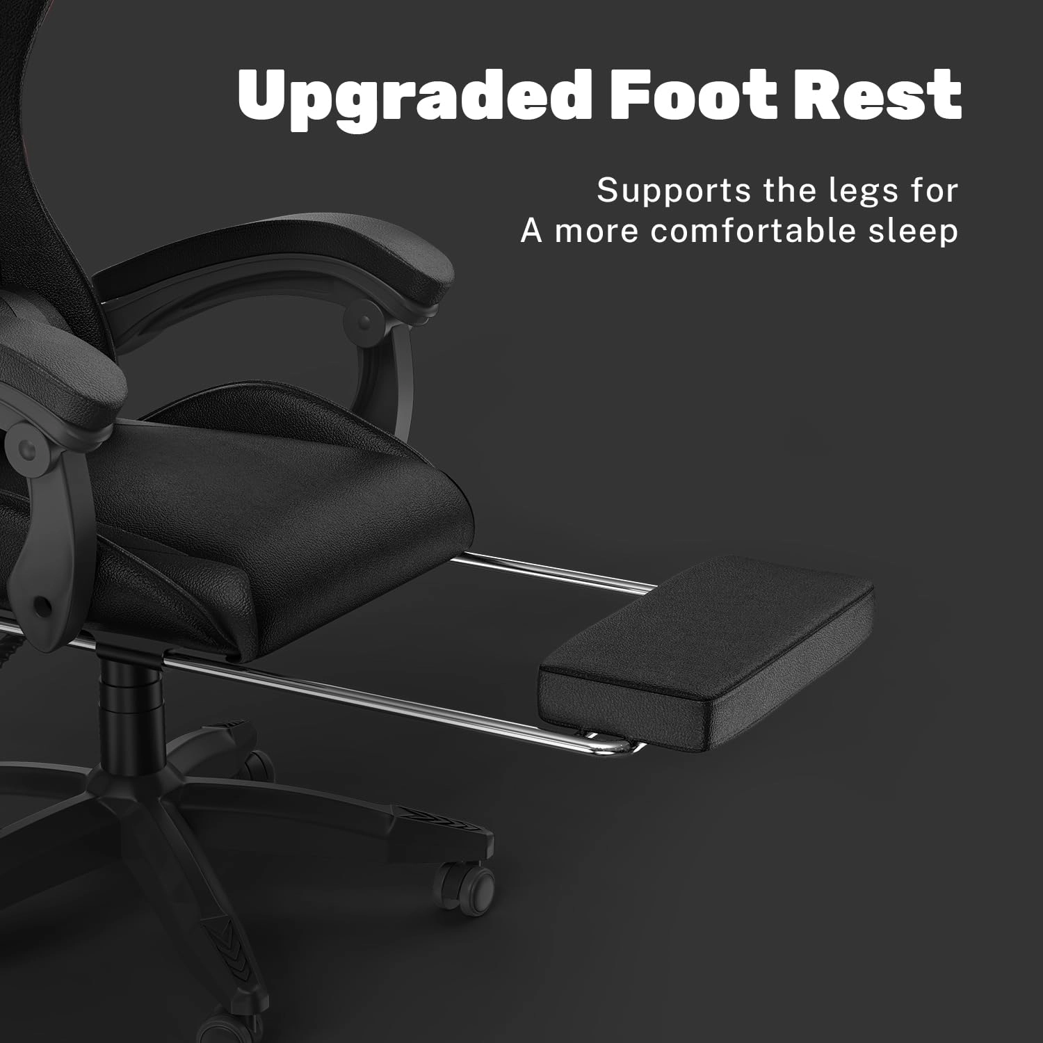 gaming chair - Red With Footrest