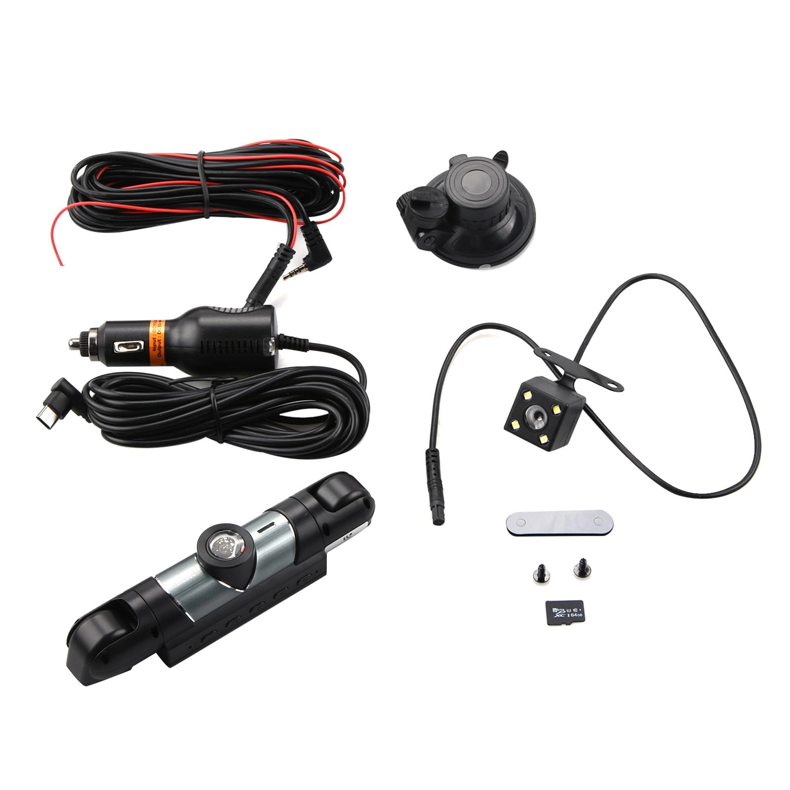 TECKEEN 360 View 4 Channel Dash Cam - 1920 x 1080P 25fps