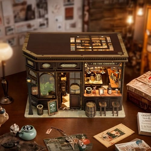 Miniature Tavern 3D Wooden Puzzle (AW03-001) - 1 pcs, LED