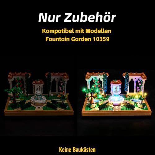 Remote Control Light Kit - Compatible with 10359 Fountain Garden LED Lighting Set