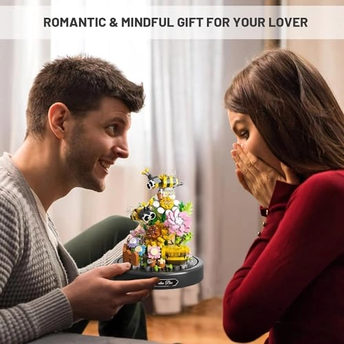 Bee Flowers Micro Mini Building Block Set - 588 pcs