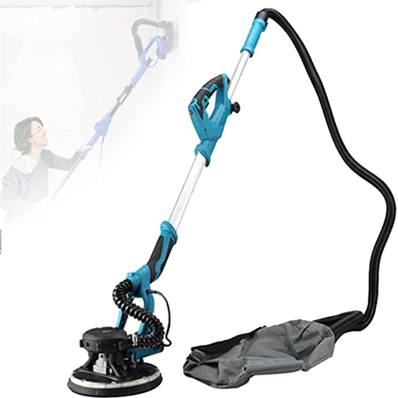 XCSCUK Drywall Sander - Ceiling Electric LED Light