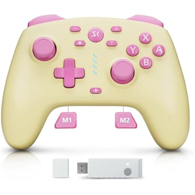 CHENGDAO PC Wireless Controller - YELLOW Nintendo Switch/Lite/OLED Steam Luna Laptop iPad macOS iOS Android