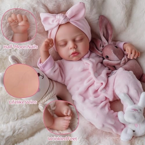 Reborn Baby Doll - 12 Inch Vinyl Full Body Preemie Gift Set Ages 3+