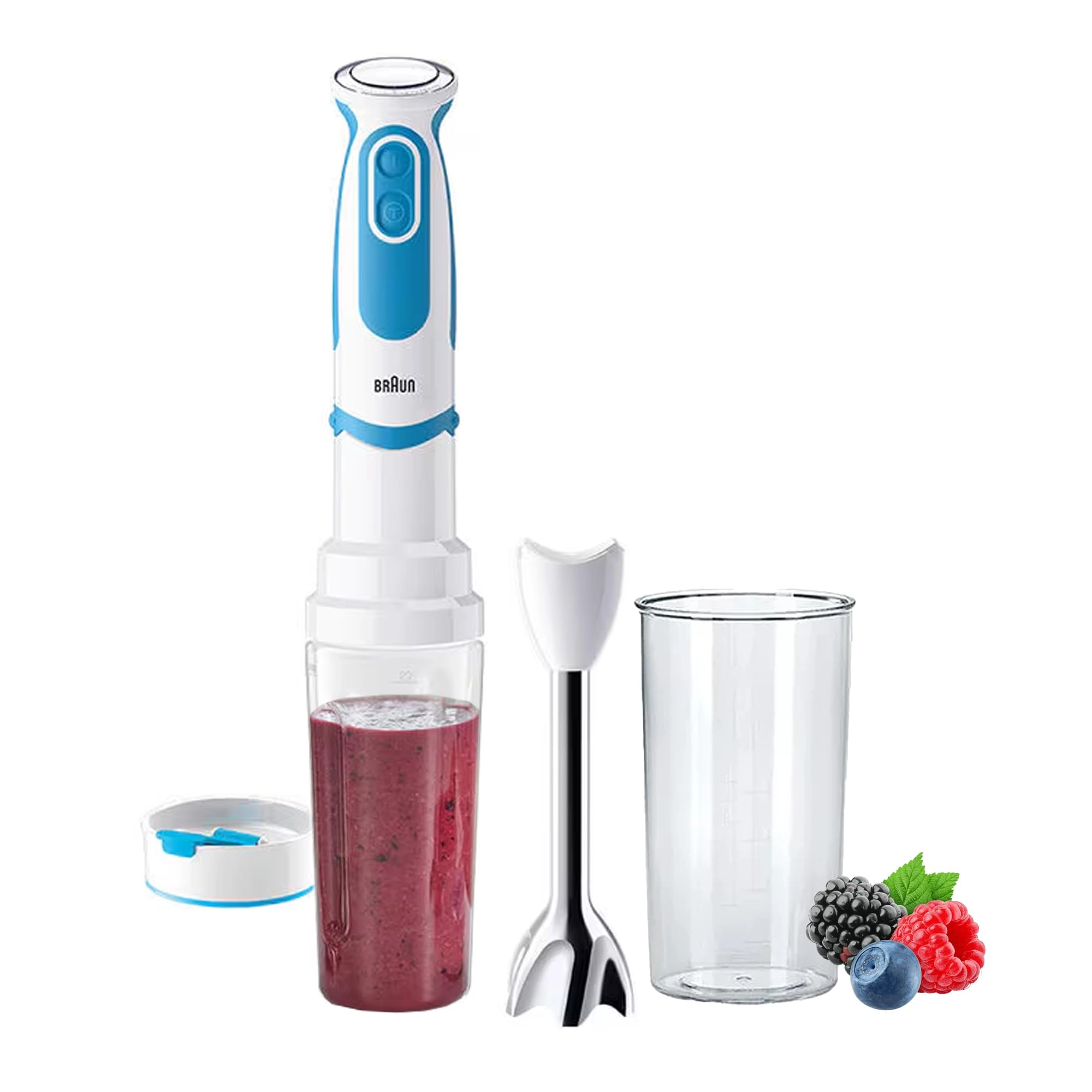 Braun Household MultiQuick 5 Vario Fit - Blend & Go Attachment, 21-speed control