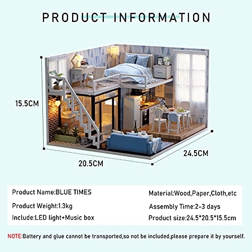 DIY Miniatures Dollhouse Kit - 1:24
