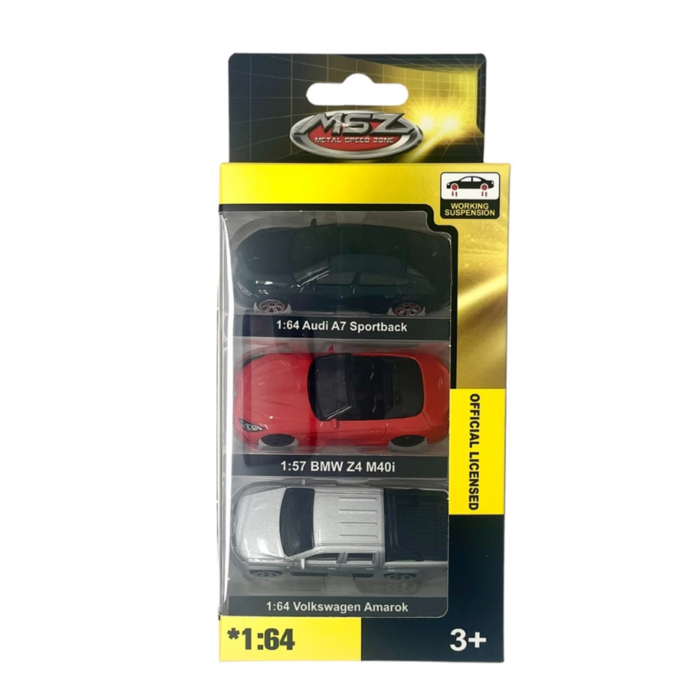 BMW 1:64 + Audi 1:64 + Volkswagen 1:64 - 3 pcs