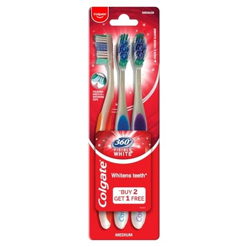 360 Visible White Toothbrush - Soft 4-Piece Pack