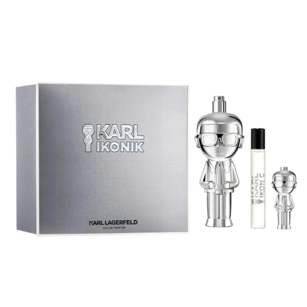 Karl Lagerfeld Ikonik Pour Homme Eau de Parfum 100 ml + 7.5 ml + 4.5 ml Bundle