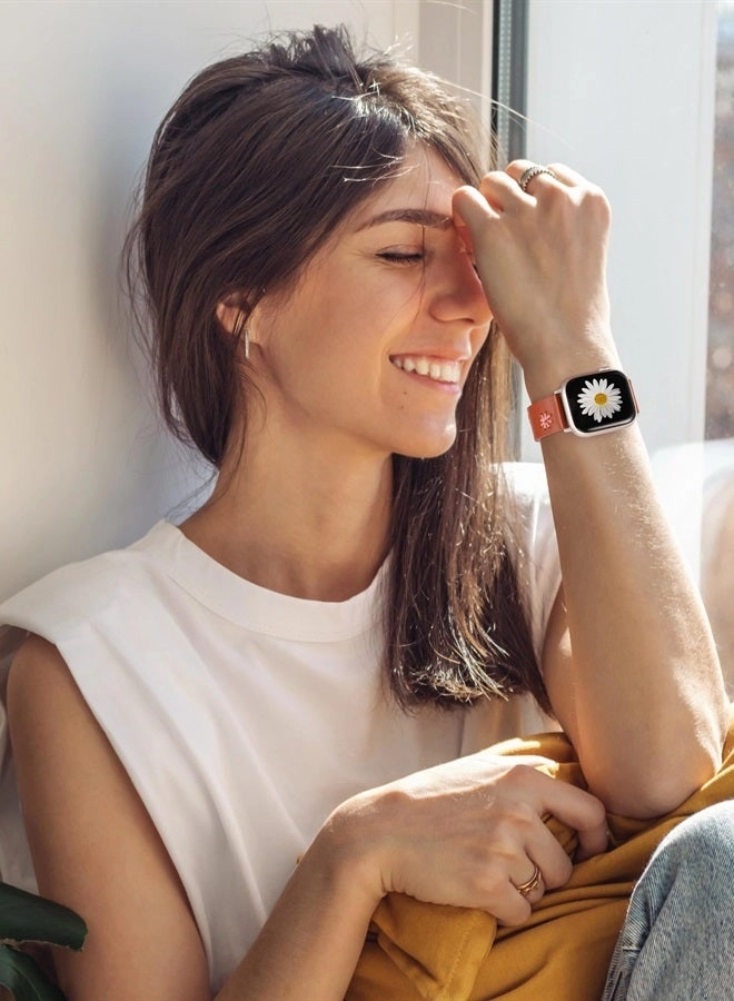 Leather Watch Band for Apple Watch Ultra/Series 8/7/6/5/4/3/2/1/SE (41/40/38/49/45/44/42mm)