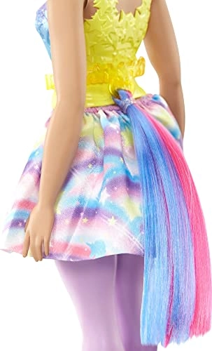 Barbie Dreamtopia Unicorn Doll - Curvy Blue & Purple Hair Ages 3+