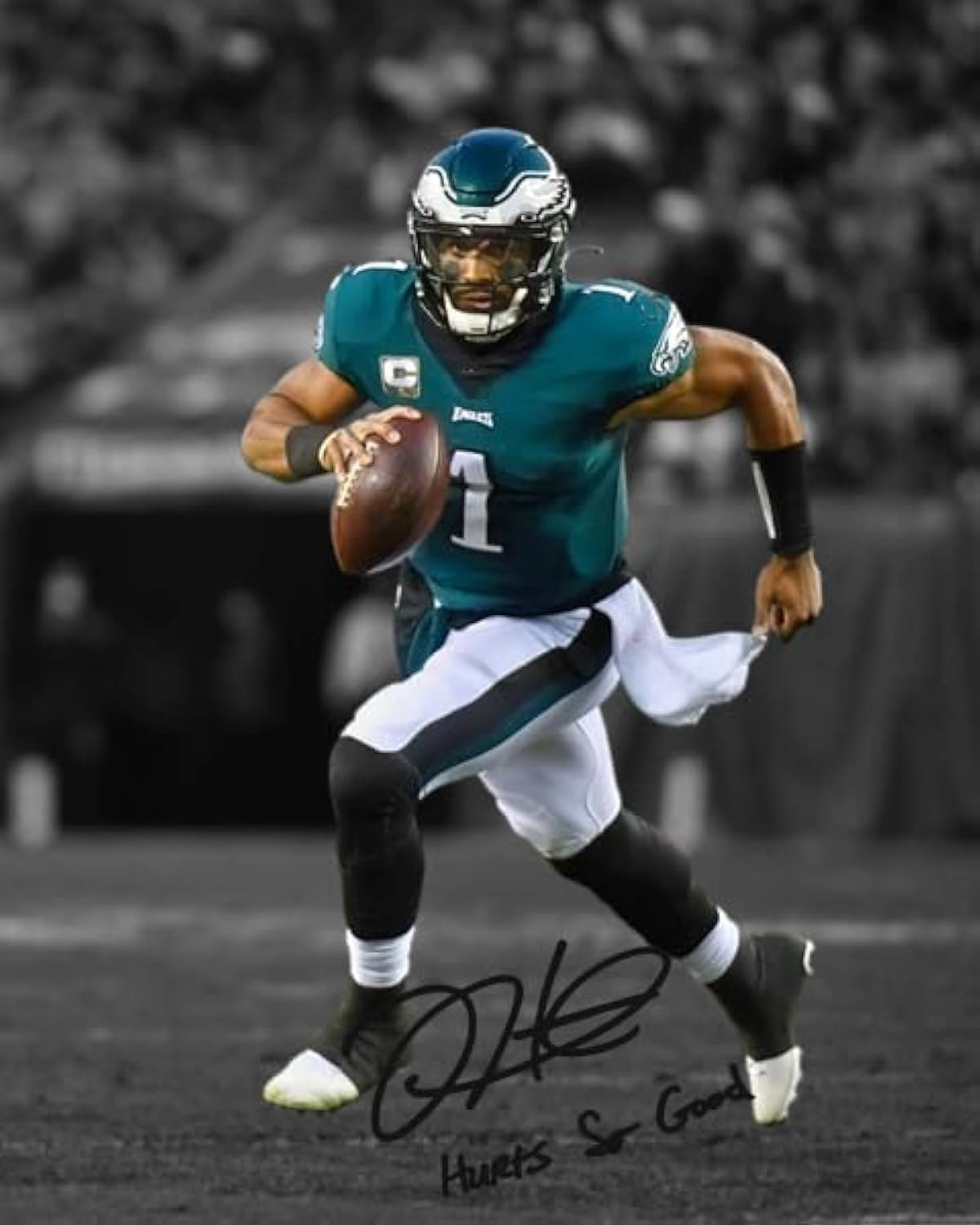 whzkcyh Jalen Hurts Poster - Canvas 16"L x 24"W