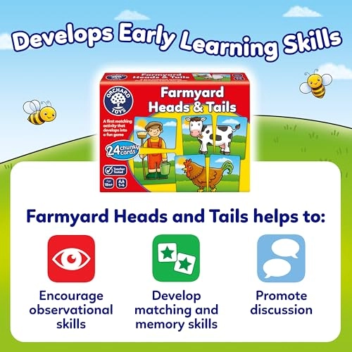 Farmyard Heads & Tails - 18 Months+ 24 pieces