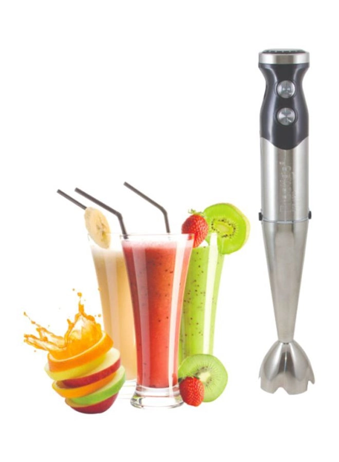 Hand Blender - Stainless Steel, Includes chopper & whisk