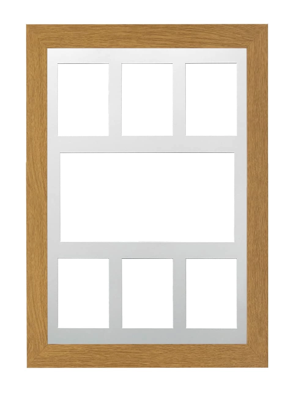 memory box MDF 30mm Oak Frame A1 - 6x 1x
