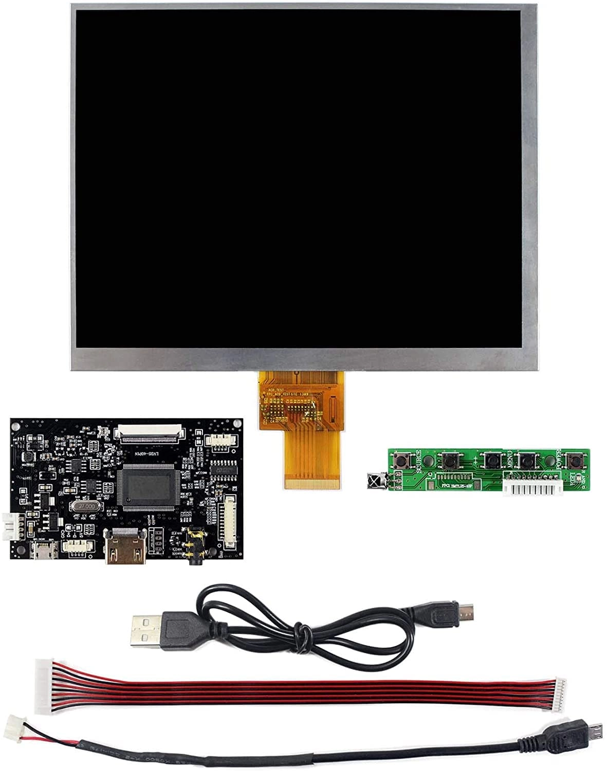 HJ080IA-01E - 8 Inches 1024x768 + VS-TY2660H-V815 - HD-MI LCD Controller Board