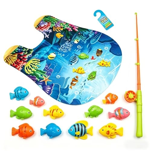 Toilet Fishing Game - Ocean Mat & Fishing Rod