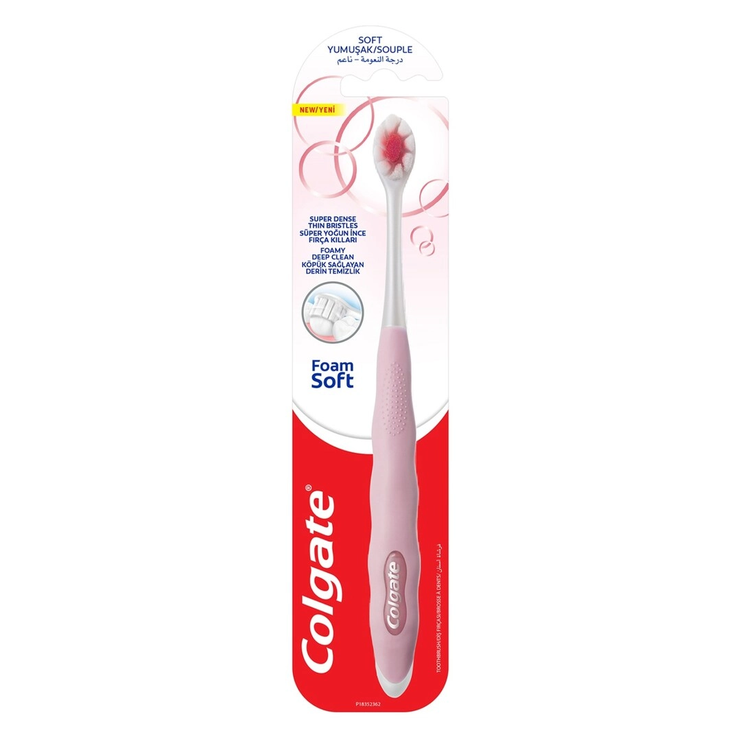 Foamsoft - Super Dense Thin Bristle Multicolor