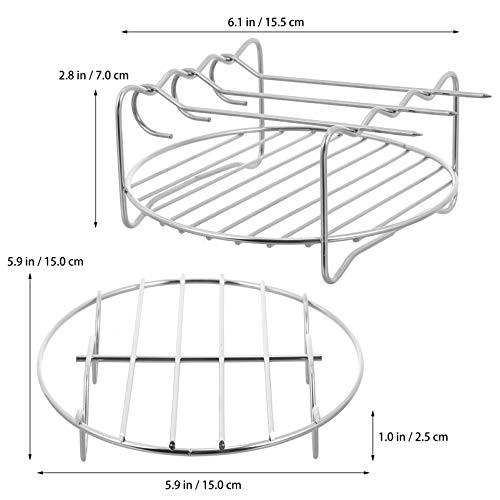 steaming rack - Stainless Steel 2pcs + grill rack