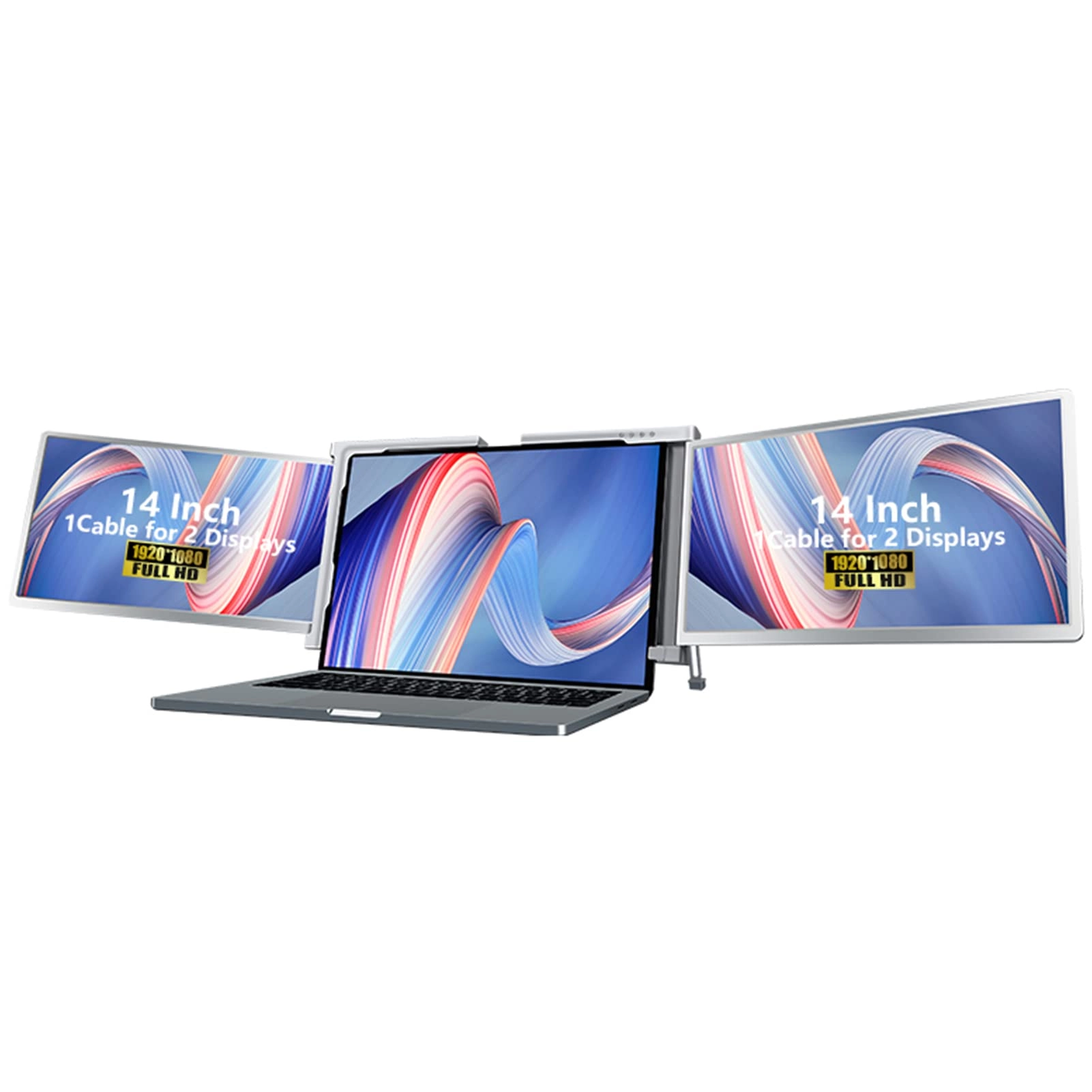 Sxhlseller Laptop Screen Extender - S400 Dual Triple Display Retractable Stand 15-17 Inch