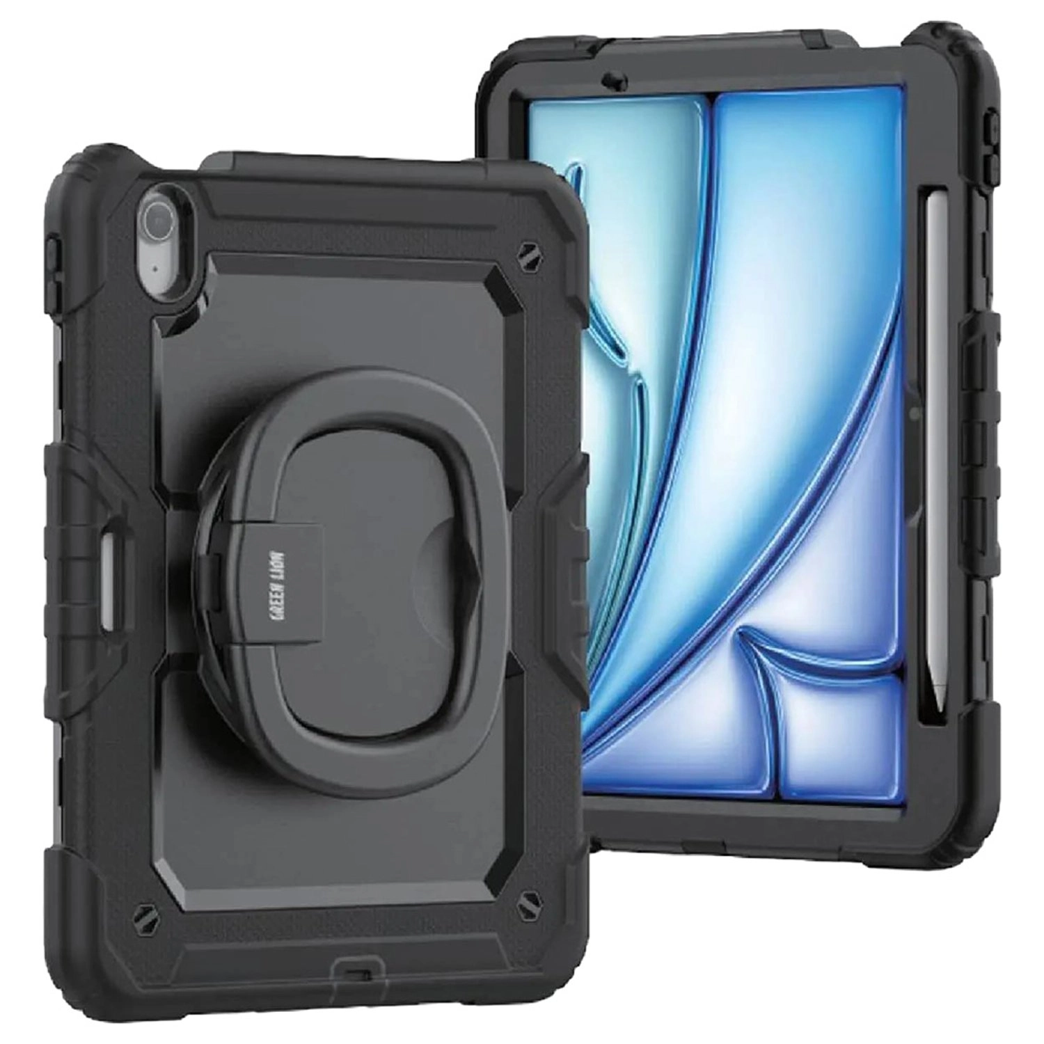 GREEN LION 360-degree Swivel Stand Case with Pencil Holder for iPad Air 11-inch