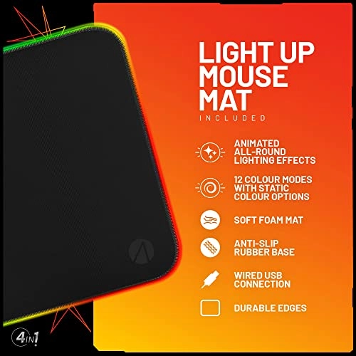 Gaming Keyboard - Wired + Gaming Mouse + Gaming Headset + Mouse Mat