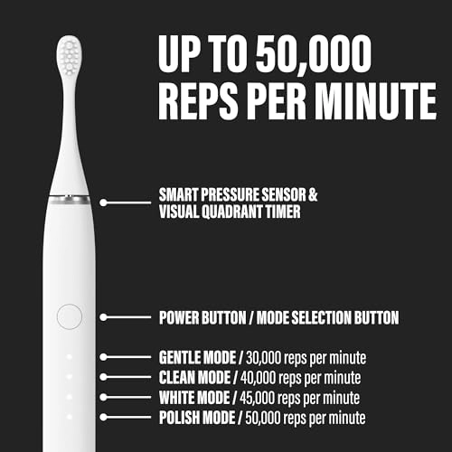 Sonic Electric Toothbrush - White 70-Day Battery Life