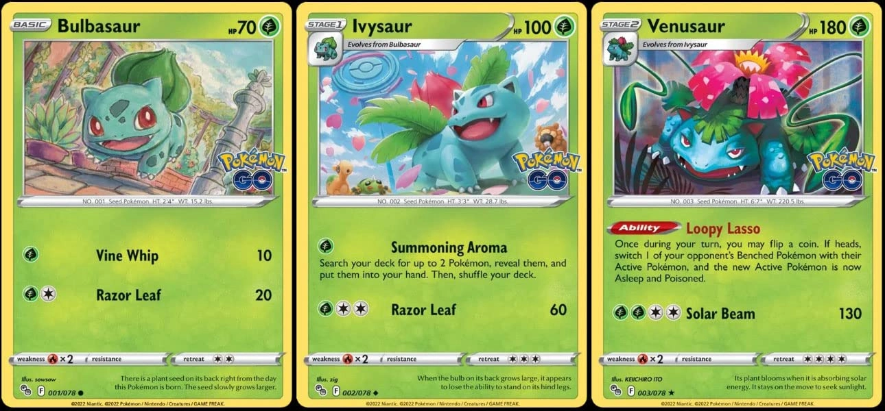 Pokémon Venusaur 003/078 - Foil Evolution Card Lot