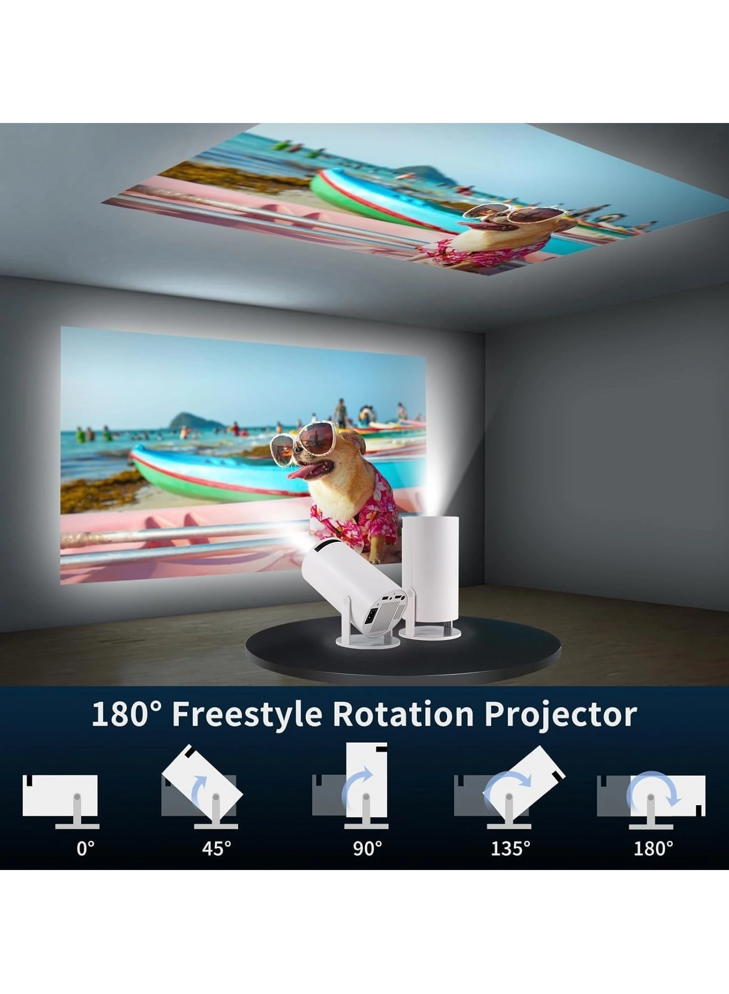 Smart 5G Portable Projector - HD 1080P