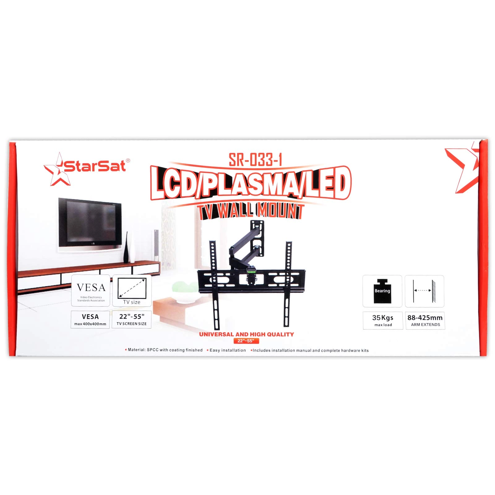 TV Wall Mount Bracket - 110lbs 26-60inch