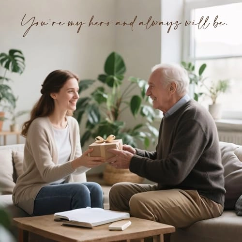 Father Daughter Figurine - Resin