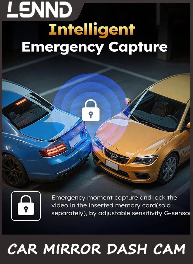 Mirror Dash Cam - 1080P FHD