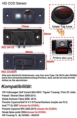 HD Color CCD Waterproof Vehicle Car Rear View Backup Camera - Night Vision 628 x 586 Pixels