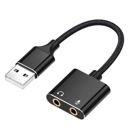 Zorbes USB Sound Card - 3.5mm Jack Plug & Play